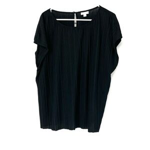 Pure Jill black accordion top women’s XL